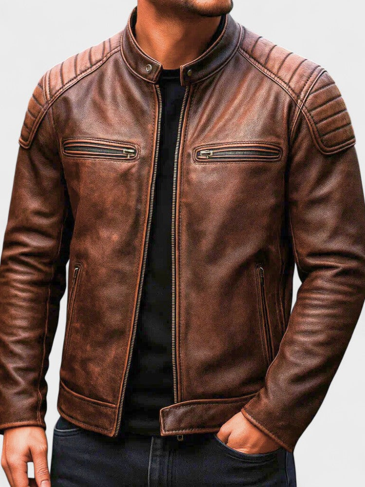 Troels™ | Chaqueta de cuero de primera calidad